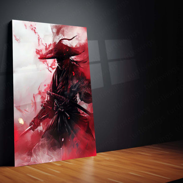 Samurai Warrior Metal Frame | Traditional Japanese Armor Art 01 - TURTLEWINGS 