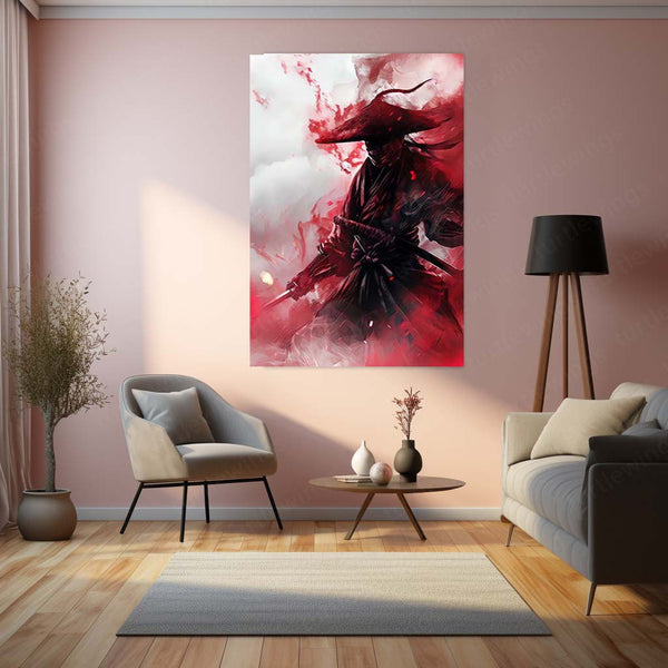 Samurai Warrior Metal Frame | Traditional Japanese Armor Art 01 - TURTLEWINGS 
