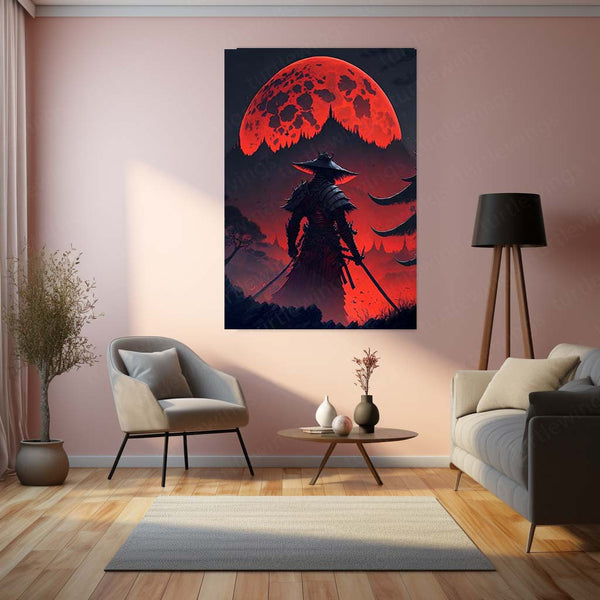 Samurai Warrior Metal Frame | Traditional Japanese Armor Art 02 - TURTLEWINGS 
