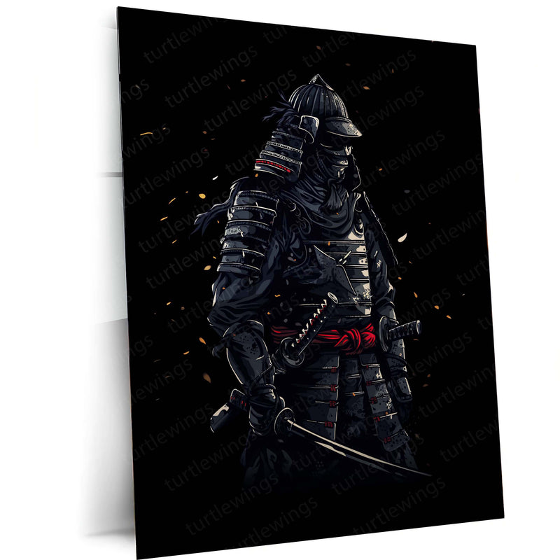 Samurai Warrior Metal Frame | Traditional Japanese Armor Art 03 - TURTLEWINGS 