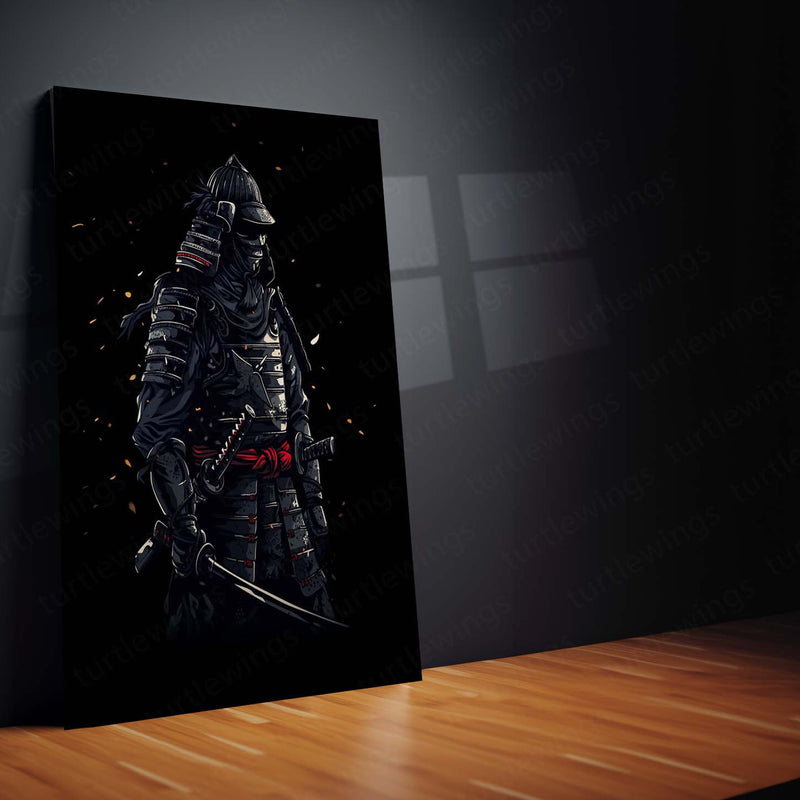 Samurai Warrior Metal Frame | Traditional Japanese Armor Art 03 - TURTLEWINGS 