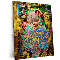 Sarangpur Hanuman Metal Frame | Powerful Devotional Wall Art 01 - TURTLEWINGS 