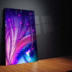 Anime Metal Poster Set of 9 | Satoru Gojo | Jujutsu Kaisen Anime Wall Art | Purple Cursed Energy 9 Panel Metal Print | Gojo Eyes Anime Decor