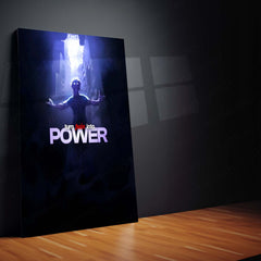 Anime Metal Poster | Satoru Gojo – Turn Pain Into Power | Jujutsu Kaisen Motivational Metal Frame | Dark Anime Strength Wall Art by TurtleWings