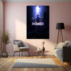 Anime Metal Poster | Satoru Gojo – Turn Pain Into Power | Jujutsu Kaisen Motivational Metal Frame | Dark Anime Strength Wall Art by TurtleWings
