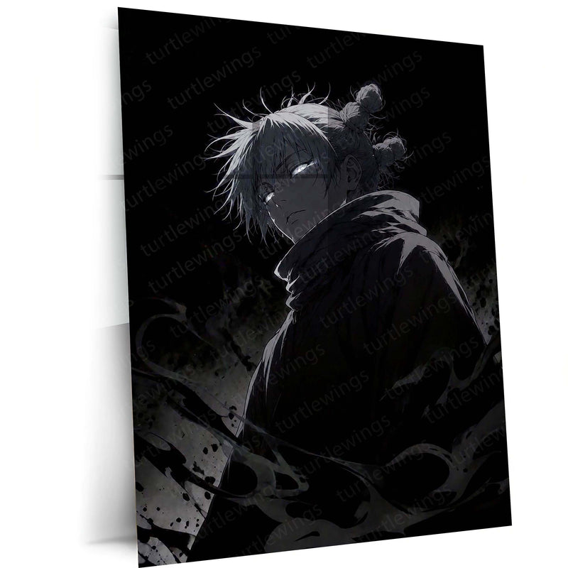 Satoru Gojo Infinite Void Metal Poster | Dark Anime Wall Art | Jujutsu Kaisen Inspired 01 – main product image