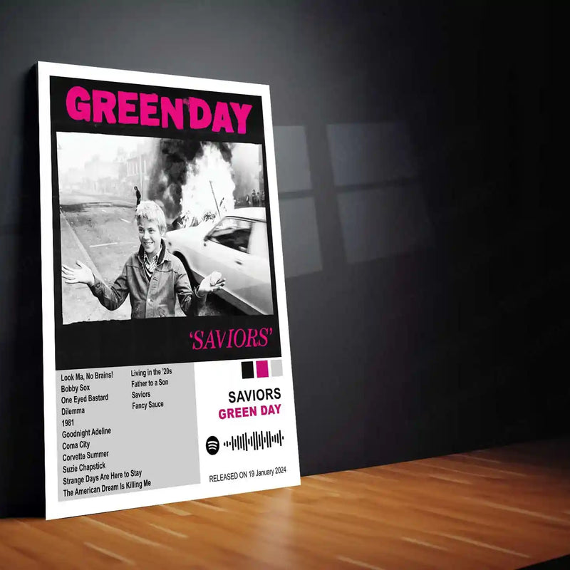 Green Day – Complete Album Collection | Set of 11 | Set of 8 | Set of 4 | Premium Metal Poster - TURTLEWINGS 