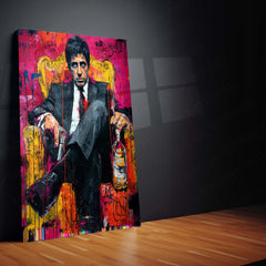 Scarface Art Metal Frame | Tony Montana Wall Poster - TURTLEWINGS 