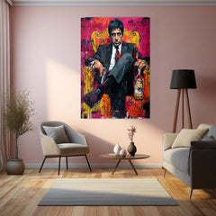 Scarface Art Metal Frame | Tony Montana Wall Poster - TURTLEWINGS 