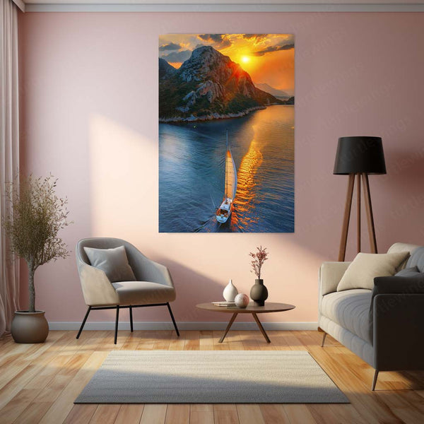 Scenic Art Metal Frame | Nature Landscape Wall Decor 01 - TURTLEWINGS 