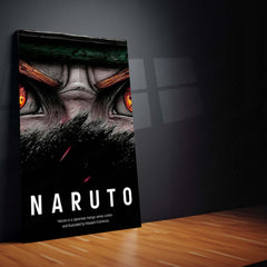 Anime Metal Poster Set of 3 | Naruto | Intense Eyes Dark Manga Triptych Wall Art – product image 4