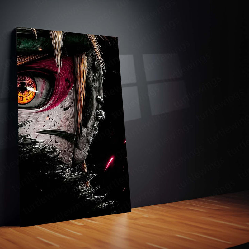 Anime Metal Poster Set of 3 | Naruto | Intense Eyes Dark Manga Triptych Wall Art – product image 5
