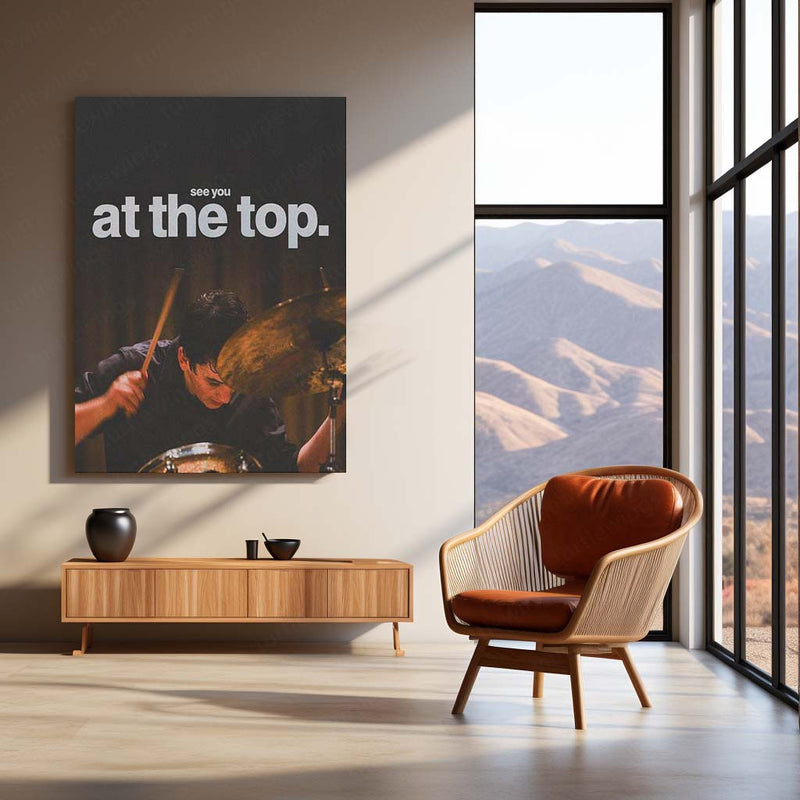 See You at the Top – Andrew Neiman (Whiplash) Metal Frame