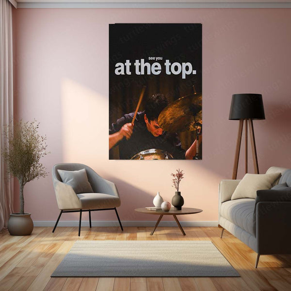 See You at the Top – Andrew Neiman (Whiplash) Metal Frame