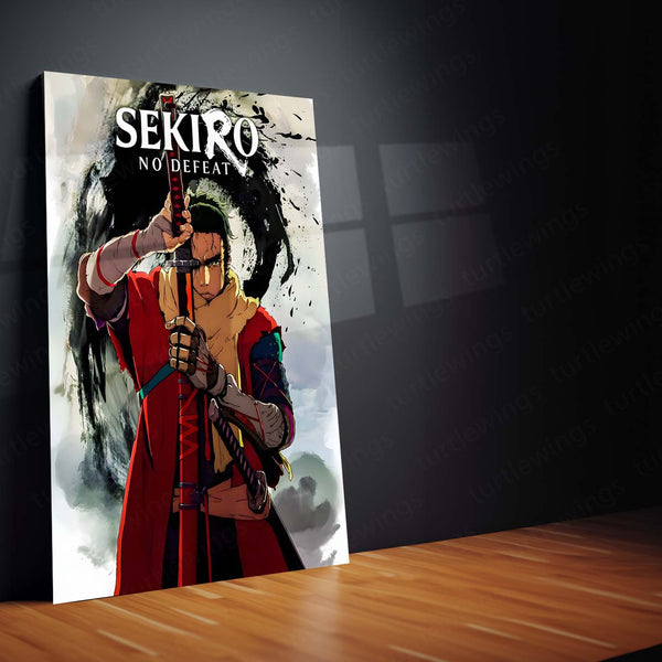 Game Metal Poster | Sekiro – Shadows Die Twice | The Lone Wolf’s Vow Metal Frame Poster