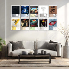 AC/DC Complete Album Collection | Set of 10 | Set of 8 | Set of 4 | Metal Frame Posters High Voltage. Pure Rock Energy. Legendary Wall Statement. - TURTLEWINGS 