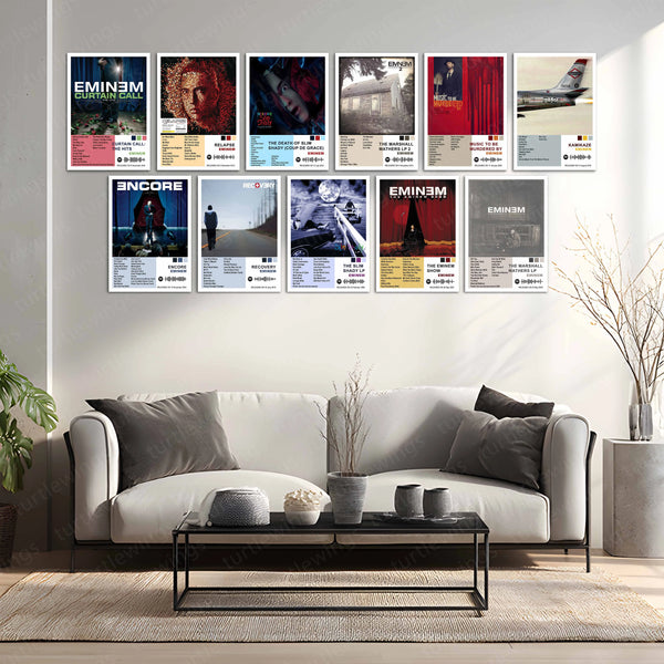 Eminem – Complete Album Collection | Set of 11 | Set of 8 | Set of 4 | Premium Metal Poster - TURTLEWINGS 