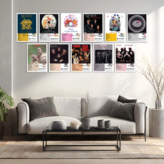 Queen Complete Collection | Set of 11 | Set of 8 | Set of 4 | Album Posters Metal Frames Rock Royalty. Stadium Anthems. Timeless Legends. - TURTLEWINGS 