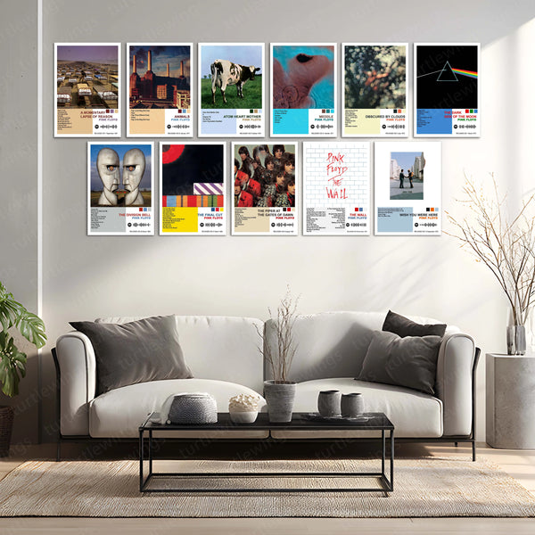 Pink Floyd Complete Collection | Set of 11 | Set of 8 | Set of 4 | Album Posters Metal Frames Psychedelic Soundscapes. Progressive Masterpieces. Timeless Visual Art. - TURTLEWINGS 