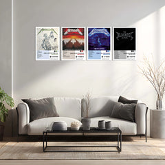 Metallica Complete Collection | Set of 11 | Set of 8 | Set of 4 | Album Posters Metal Frames Heavy Riffs. Legendary Albums. Thrash Metal History on Your Walls. - TURTLEWINGS 