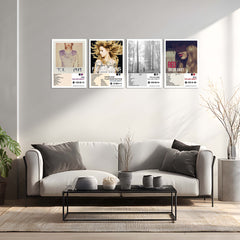 Taylor Swift – Complete Album Collection | Set of 11 | Set of 8 | Set of 4 | Premium Metal Poster Set