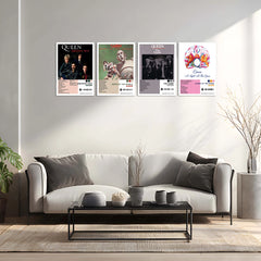 Queen Complete Collection | Set of 11 | Set of 8 | Set of 4 | Album Posters Metal Frames Rock Royalty. Stadium Anthems. Timeless Legends. - TURTLEWINGS 