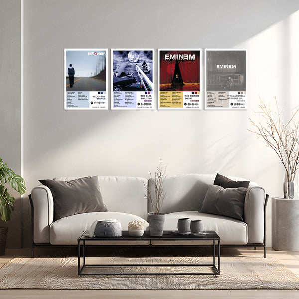 Eminem – Complete Album Collection | Set of 11 | Set of 8 | Set of 4 | Premium Metal Poster