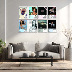 Beyoncé – Complete Album Collection | Set of 11 | Set of 8 | Set of 4 | Premium Metal Poster Set