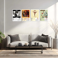 Nirvana Complete Collection | Set of 11 | Set of 4 | Set of 8| Album Posters Metal Frames Grunge Legacy. Iconic Albums. Timeless Wall Statement. - TURTLEWINGS 