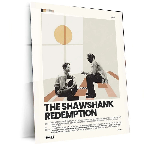 The Shawshank Redemption Metal Poster | Classic Movie Wall Art | Hope & Freedom Decor - TURTLEWINGS 