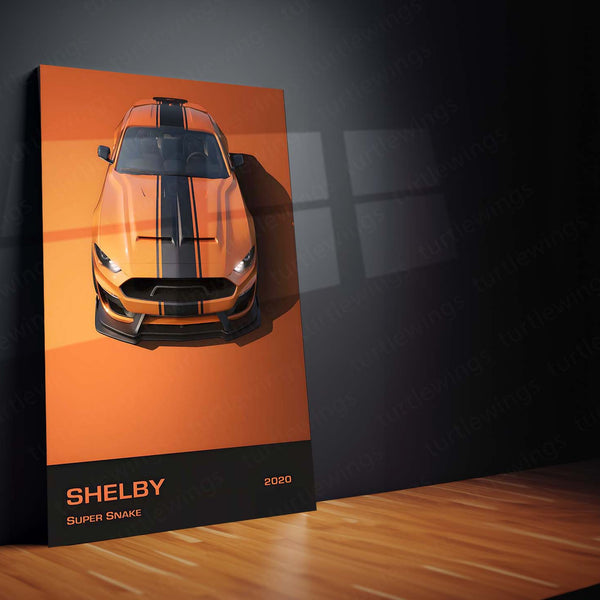 Shelby Super Snake – 2020 | Muscle Car Metal Frame | Raw American Power Wall Art