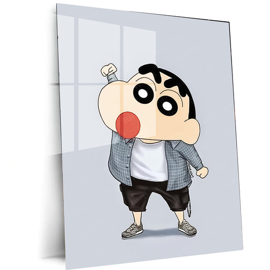 Anime Metal Poster | Shinchan Metal Poster – Fun & Quirky Anime Wall Art 04