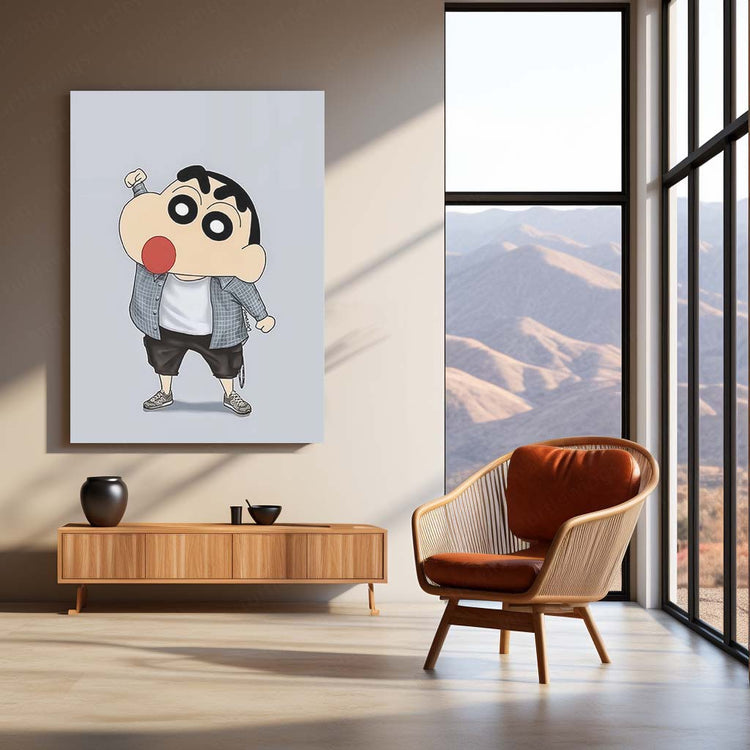 Anime Metal Poster | Shinchan Metal Poster – Fun & Quirky Anime Wall Art 04