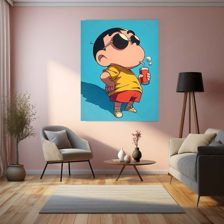 Anime Metal Poster | Shinchan Metal Poster – Fun & Quirky Anime Wall Art 03