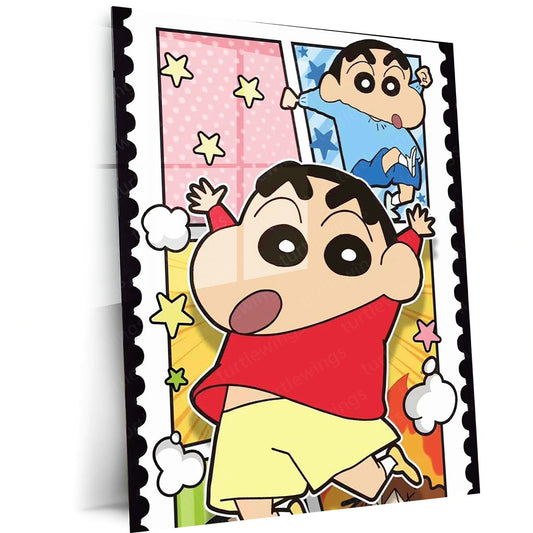 Anime Metal Poster | Shinchan Metal Poster – Fun & Quirky Anime Wall Art 02