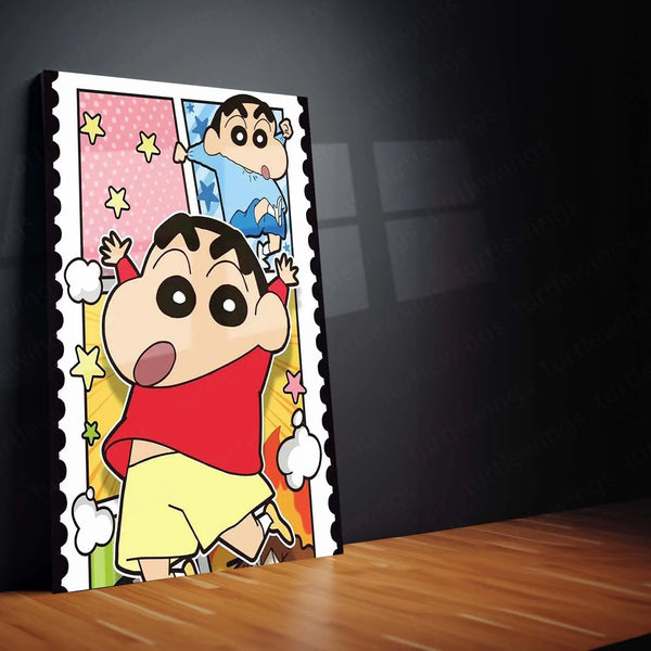 Anime Metal Poster | Shinchan Metal Poster – Fun & Quirky Anime Wall Art 02 - TURTLEWINGS 
