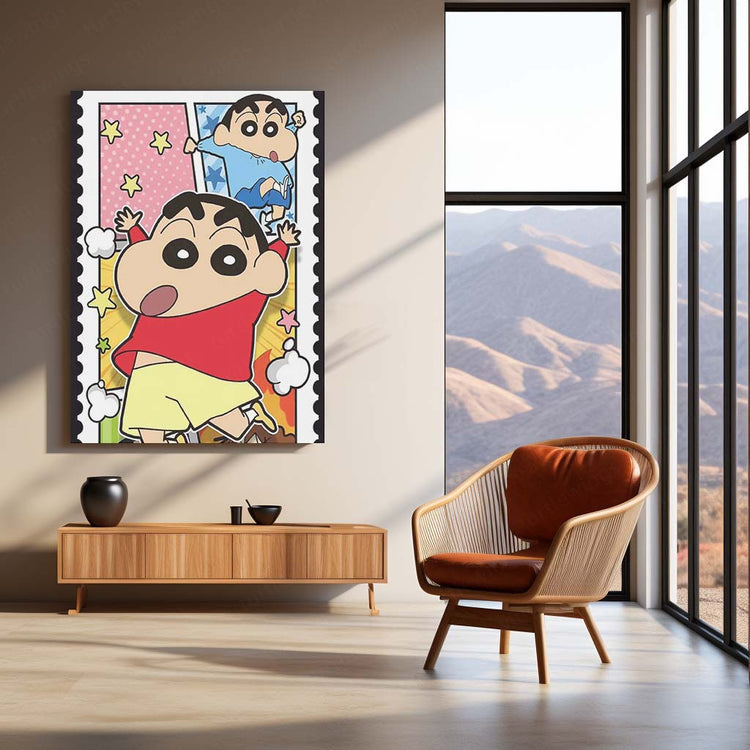 Anime Metal Poster | Shinchan Metal Poster – Fun & Quirky Anime Wall Art 02