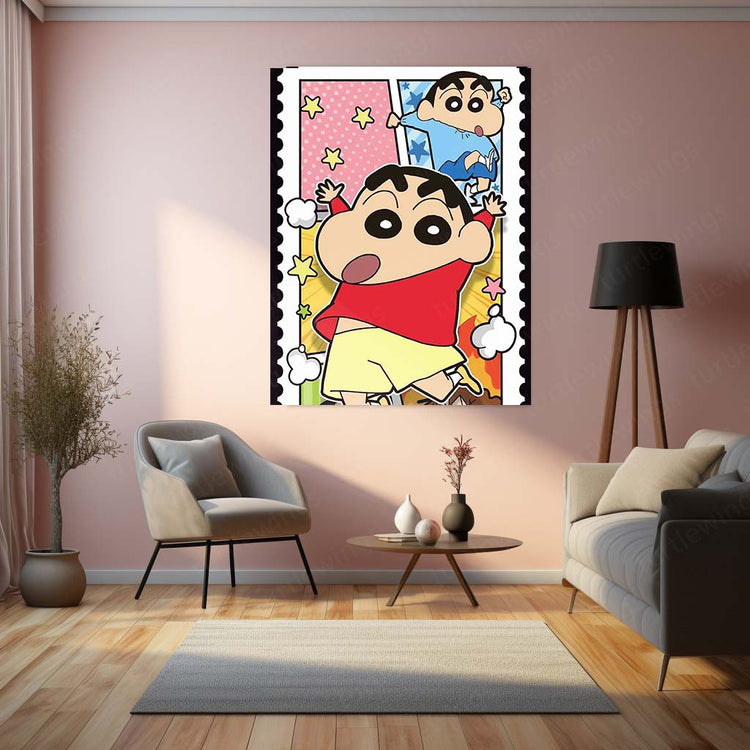 Anime Metal Poster | Shinchan Metal Poster – Fun & Quirky Anime Wall Art 02