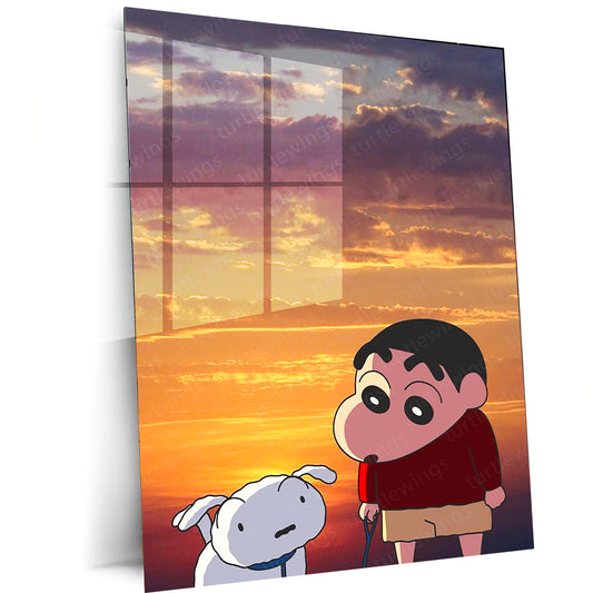Anime Metal Poster | Shinchan Metal Poster – Fun & Quirky Anime Wall Art 01