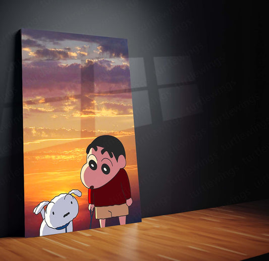 Anime Metal Poster | Shinchan Metal Poster – Fun & Quirky Anime Wall Art 01