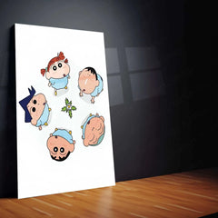 Shinchan Metal Poster – Fun & Nostalgic Anime Wall Art - TURTLEWINGS 