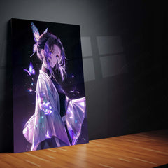 Shinobu Kocho Demon Slayer Metal Frame | Anime Wall Art - TURTLEWINGS 