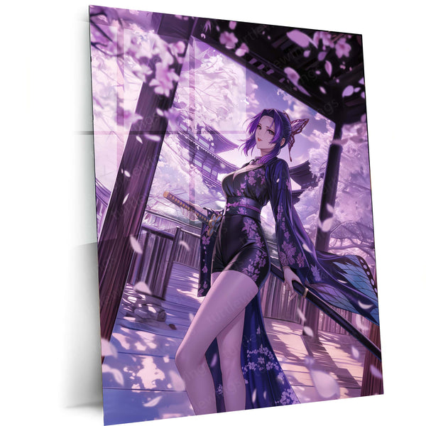 Shinobu Kocho Demon Slayer Metal Frame | Anime Wall Art 01 - TURTLEWINGS 