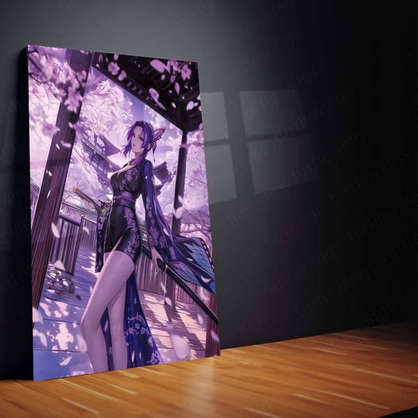 Shinobu Kocho Demon Slayer Metal Frame | Anime Wall Art 01 - TURTLEWINGS 
