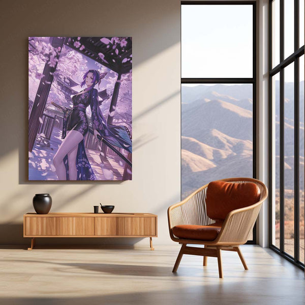 Shinobu Kocho Demon Slayer Metal Frame | Anime Wall Art 01 - TURTLEWINGS 