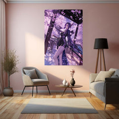 Shinobu Kocho Demon Slayer Metal Frame | Anime Wall Art 01 - TURTLEWINGS 