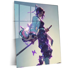 Shinobu Kocho – Dance of the Butterflies Metal Poster | Demon Slayer Wall Frame 02