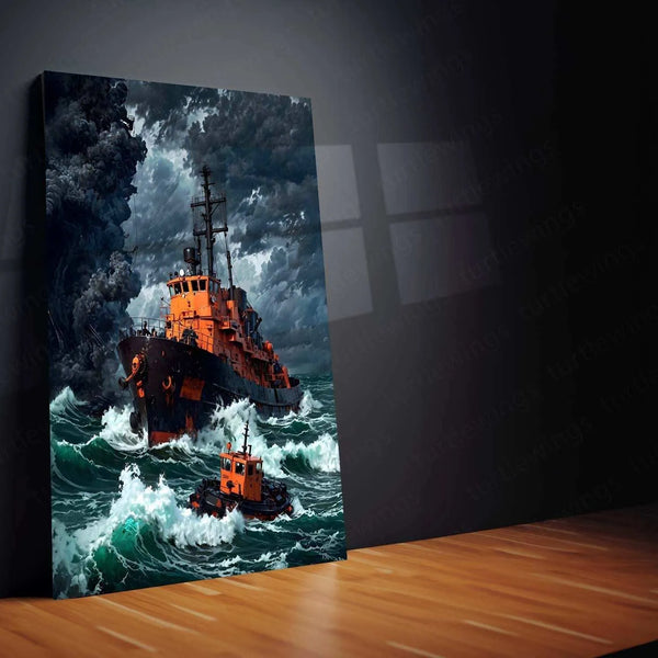 Ship Metal Poster - TURTLEWINGS 