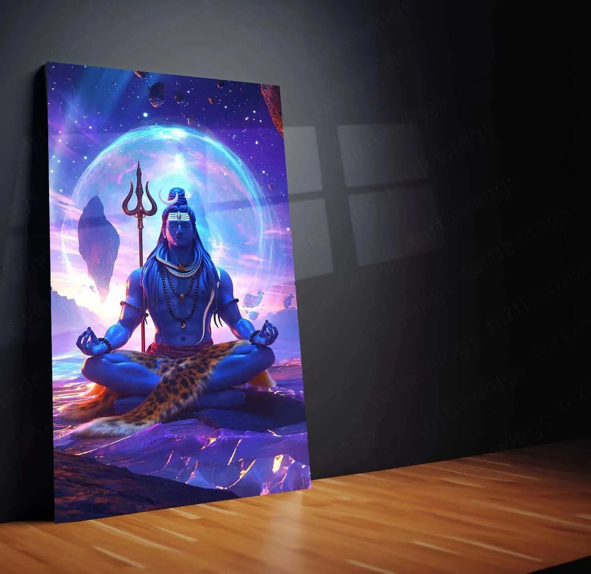 Shiv Turtle Lord Shiva Metal Poster – Divine Lord of Destruction | Spiritual Hindu ...