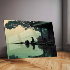 Silence of a Japanese Man – Serenity Reflected Metal Frame